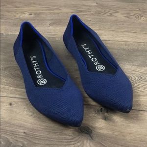 Rothy's Pointed Toe Flats- Navy